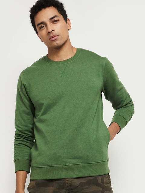

max Men Green Sweatshirt