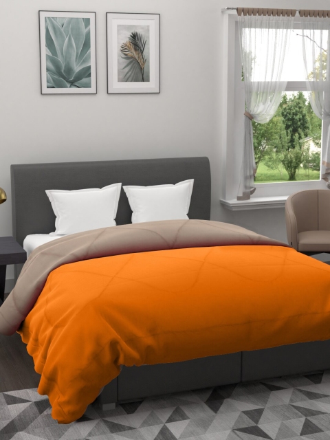 

Clasiko Orange & Beige Mild Winter 233 GSM Double Bed Comforter