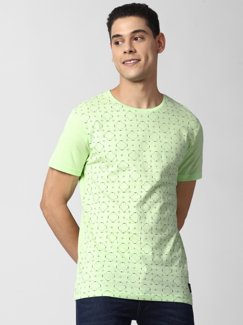

Peter England Casuals Men Green Slim Fit T-shirt