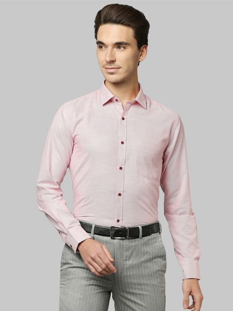 

Park Avenue Men Red Slim Fit Printed Formal Shirt