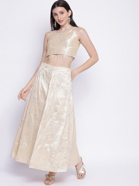 

IMARA Beige Ready to Wear Lehenga Choli