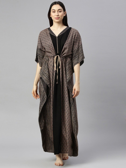 

GOLDSTROMS Black Printed Maxi Nightdress