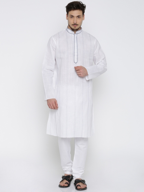 

Rajyog Men White Kurta Pyjama