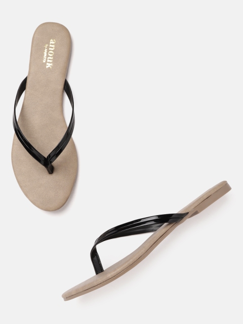 

Anouk Women Black Open Toe Flats