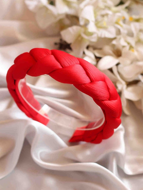 

Bellofox Women Red Braided Hairband
