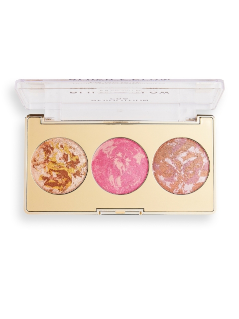 

Makeup Revolution London Revolution Pro Blush & Glow 3-in-1 Palette - Rose Glow, Multi