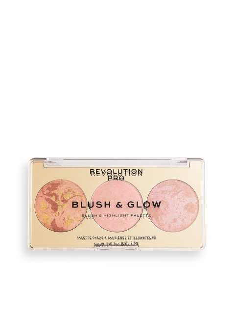 

Makeup Revolution London Revolution Pro Blush & Glow 3-in-1 Palette - Peach Glow, Multi