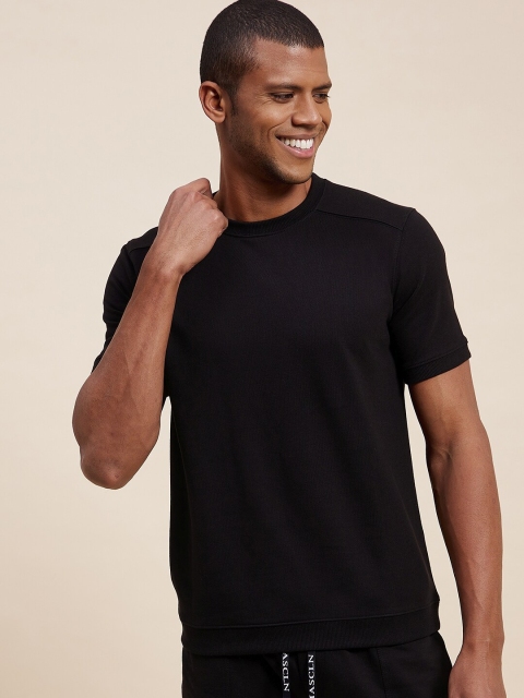 

MASCLN SASSAFRAS Men Black Sweatshirt