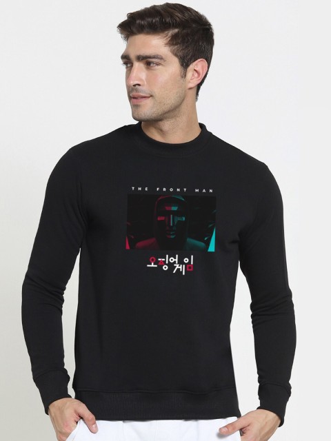 

Bewakoof Men Black Printed Sweatshirt