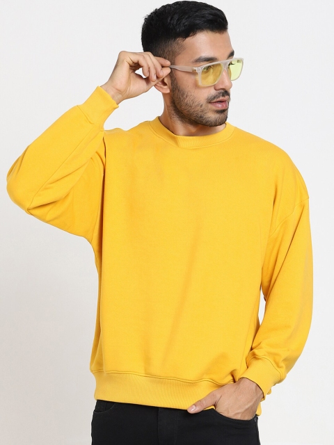 

Bewakoof Men Yellow Sweatshirt