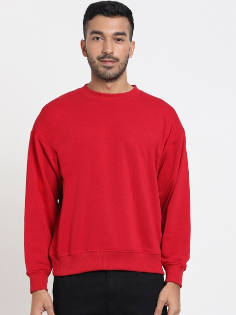 

Bewakoof Men Red Sweatshirt