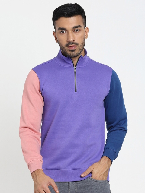

Bewakoof Men Lavender Sweatshirt