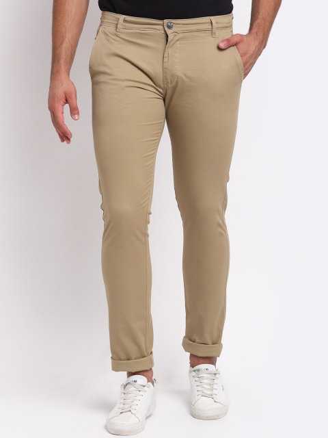 

La Mode Men Beige Slim Fit Trousers