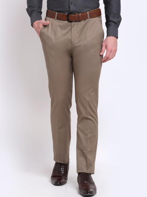

La Mode Men Brown Slim Fit Trousers