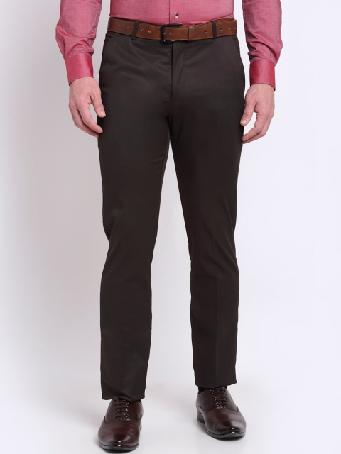 

La Mode Men Brown Slim Fit Trousers