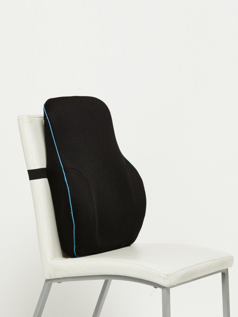 

Home Centre Black Fabric Memory Foam Lumbar Support
