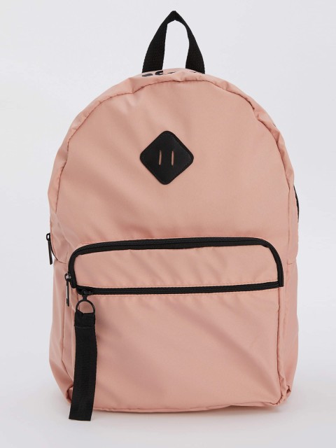 

DeFacto Women Peach-Coloured Solid Backpack 17 L