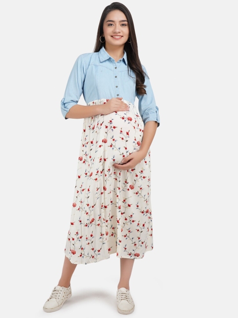 

KOI SLEEPWEAR Cream-Coloured Printed Nightdress