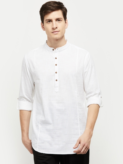 

max Men White Kurta