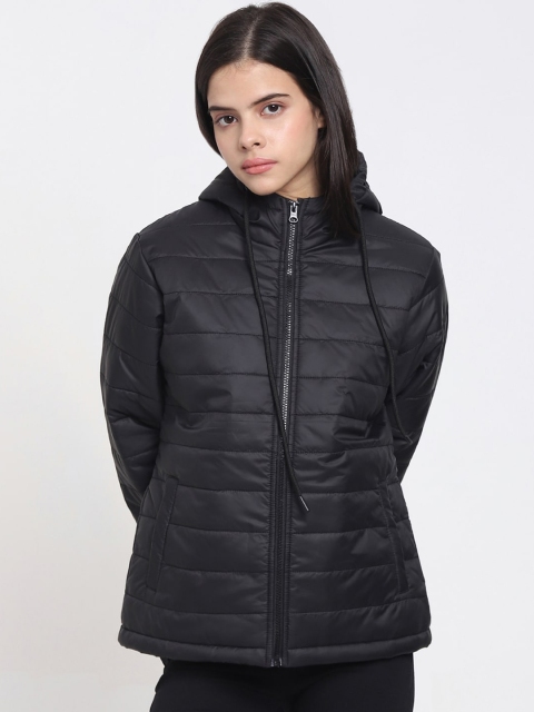 

Bewakoof Women Black Lightweight Puffer Jacket