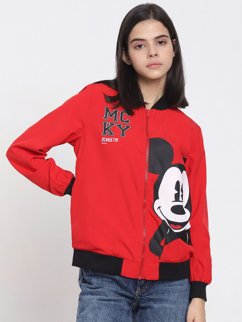 

Bewakoof Women Red Knitted Jacket