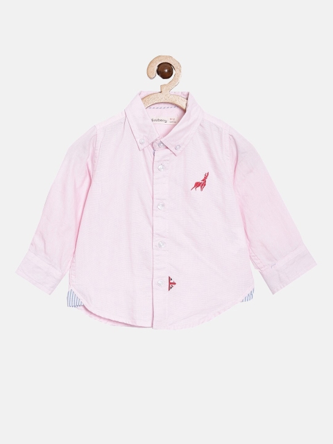 

Nuberry Boys Pink Casual Shirt