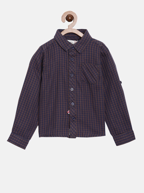 

Nuberry Boys Multicoloured Checked Casual Shirt, Multi