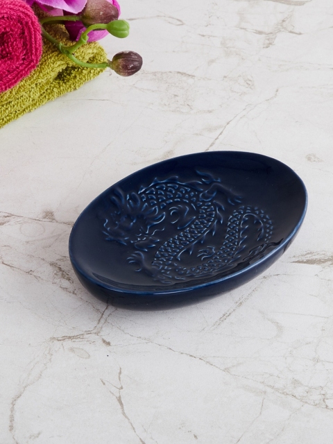 

Home Centre Blue AOA Dragon Dance Revere Ceramic Soap Dish