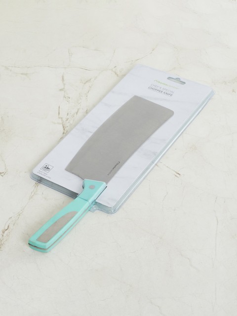 

Home Centre Sea-Green & Silver-Toned Solid Stainless Steel Chopper Knife