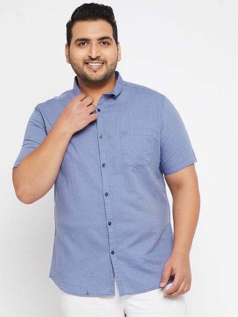 

SHOWOFF Plus Men Blue Casual Shirt