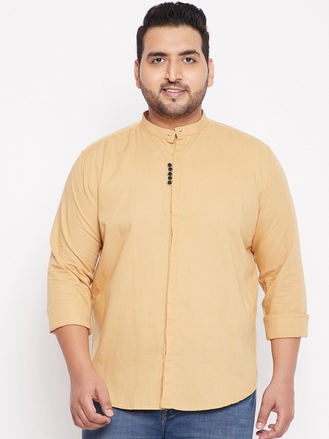 

SHOWOFF Plus Men Beige Casual Shirt