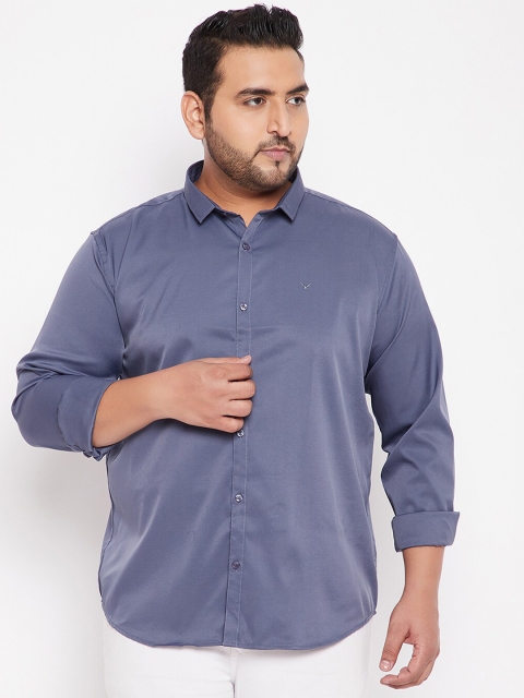 

SHOWOFF Plus Men Grey Cotton Casual Shirt
