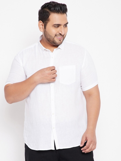 

SHOWOFF Plus Men White Casual Shirt
