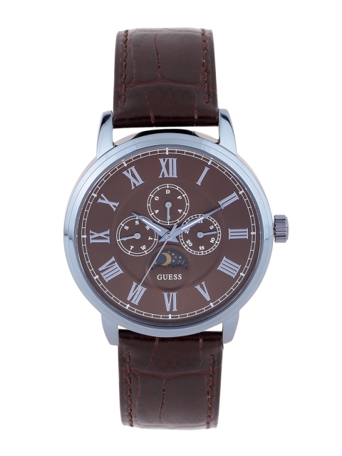 

GUESS Men Brown Multifunction Dial Watch W0870G3