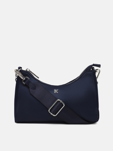 

KENDALL & KYLIE Blue Colourblocked Structured Sling Bag