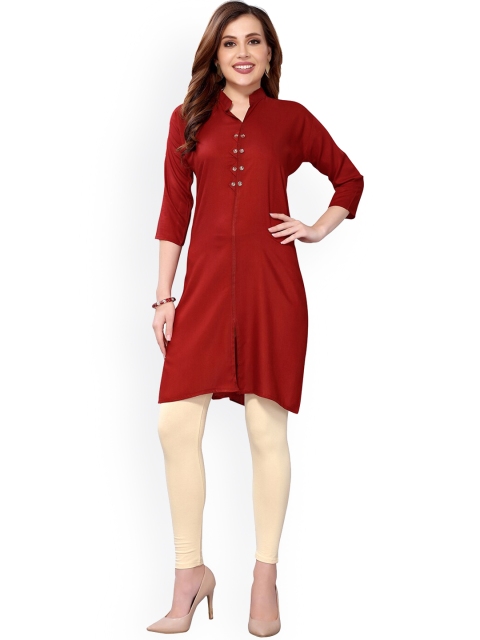 

KALINI Women Maroon Kurta