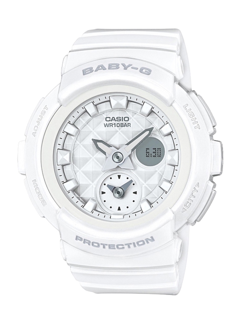 

CASIO Baby-G Women White Dial Round Line-Up Watch BGA-195-7ADR - BX076