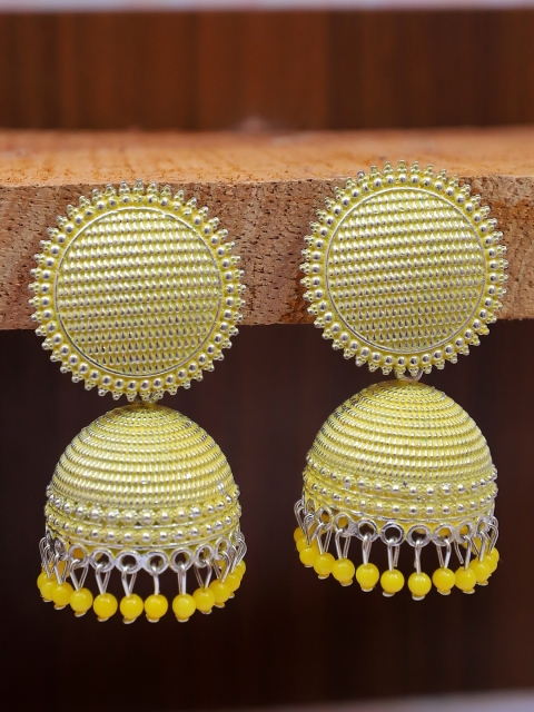 

Crunchy Fashion Silver Contemporary Jhumkas Earrings