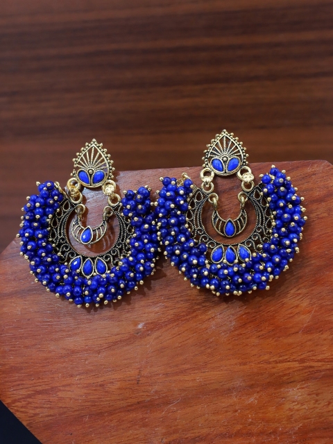 

Crunchy Fashion Blue Contemporary Chandbalis Earrings