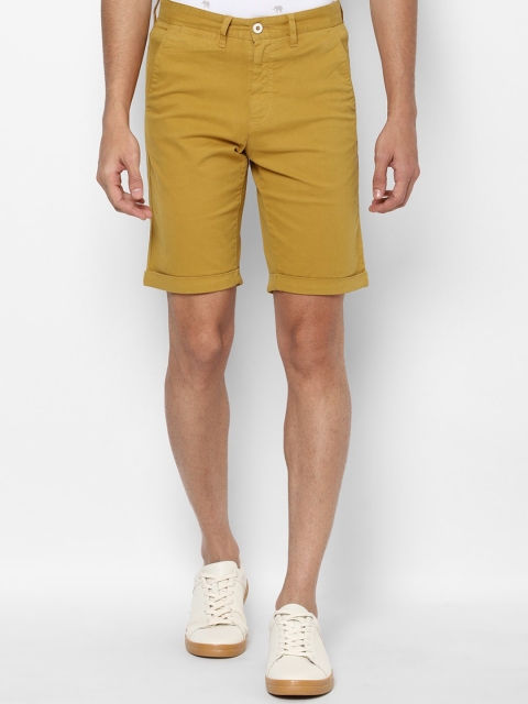 

Allen Solly Men Yellow Slim Fit Shorts