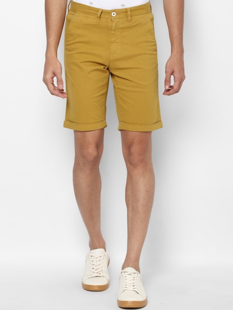 

Allen Solly Men Yellow Slim Fit Shorts