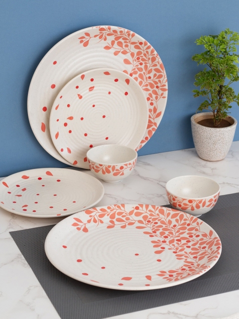 

LIVING ROOTS Set of 18 Multi Printed Melamine Dinner Set