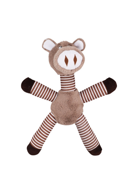 

Emily pets Brown & White Printed Dog Plush Toy