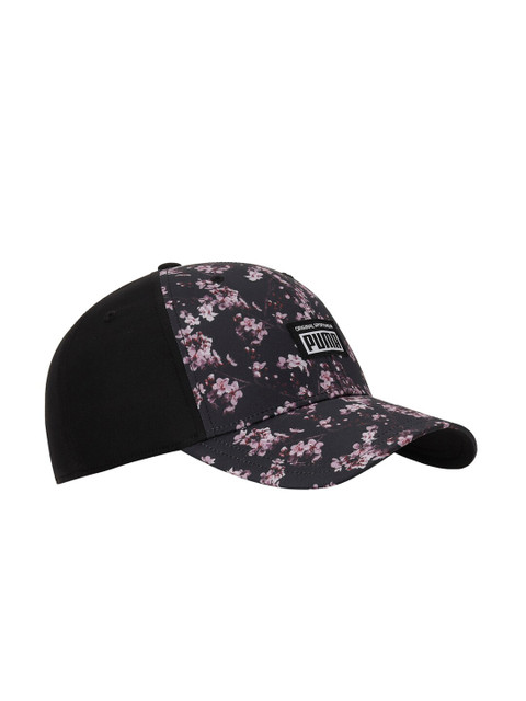 

Puma Unisex Black & Pink Printed Baseball Cap