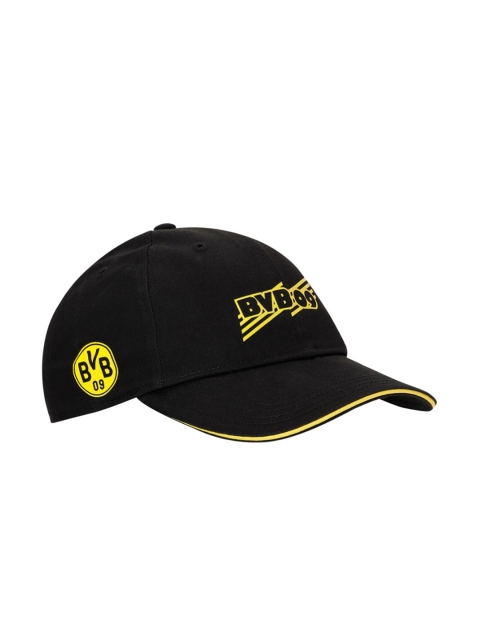 

Puma Unisex Black & Yellow Printed Visor Cap