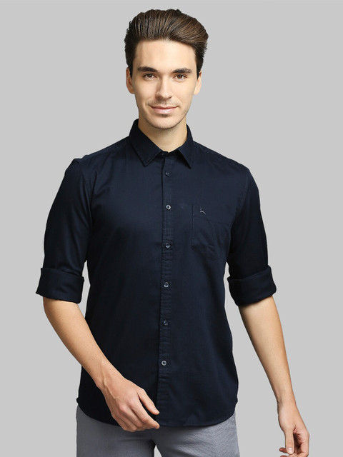 

Parx Men Blue Slim Fit Casual Shirt