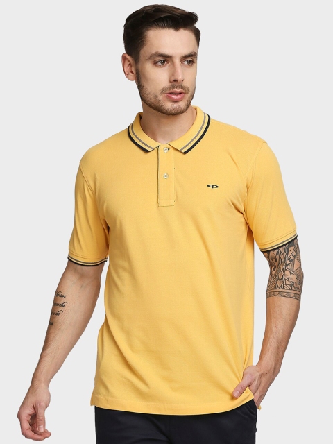 

ColorPlus Men Yellow Polo Collar T-shirt