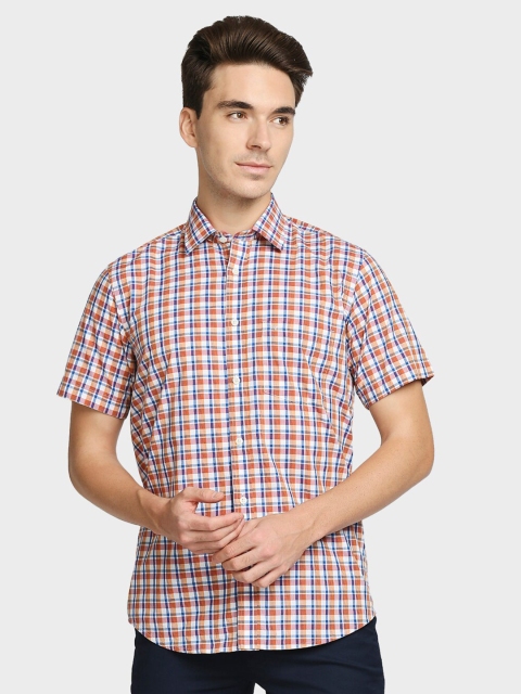 

ColorPlus Men Red Tartan Checks Checked Casual Shirt