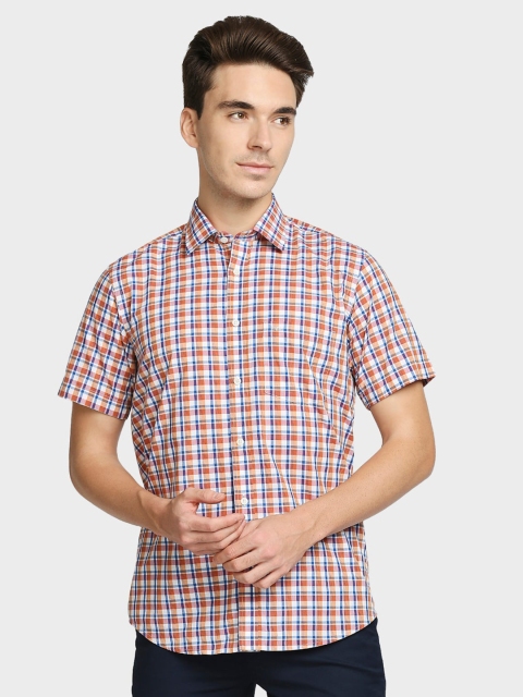 

ColorPlus Men Red Tartan Checked Casual Shirt