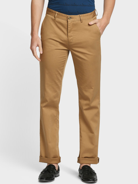 

ColorPlus Men Khaki Solid Regular Fit Chinos